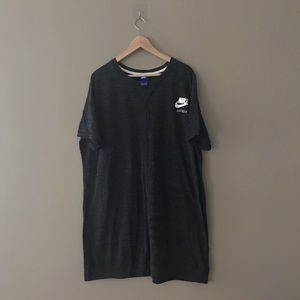 Nike Just Do It  Shirt Dress Sport Casual Black